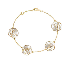 Rose- 4 flowers Bracelet