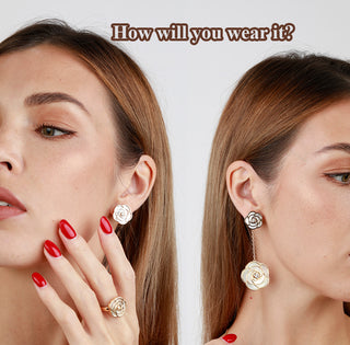 Rose- multi-wear earring